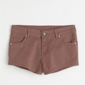 H&M Low Waist Twill Shorts